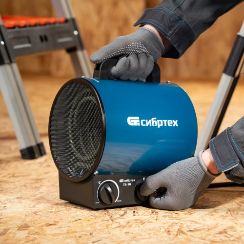 Тепловая пушка ТВ-3М (тепловентилятор), 230 В, 3 режима: вентилятор/1500 Вт /3000 Вт Сибртех купить в Москве с доставкой по всей России | ProtosMarket.ru