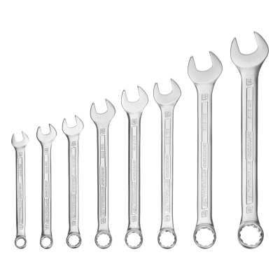 Набор ключей комбинированных 8-19 мм, 8 шт, CrV, холодный штамп Gross по ценам производителя в Уфе с доставкой по всей России