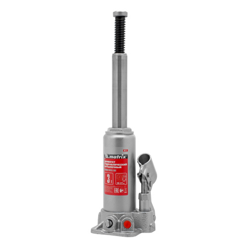Домкрат гидравлический бутылочный, 3 т, высота подъема 194-372 мм Matrix по ценам производителя в Уфе с доставкой по всей России