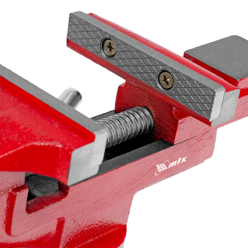Тиски слесарные, 80 мм, настольные, поворотные, c наковальней MTX по ценам производителя в Уфе с доставкой по всей России