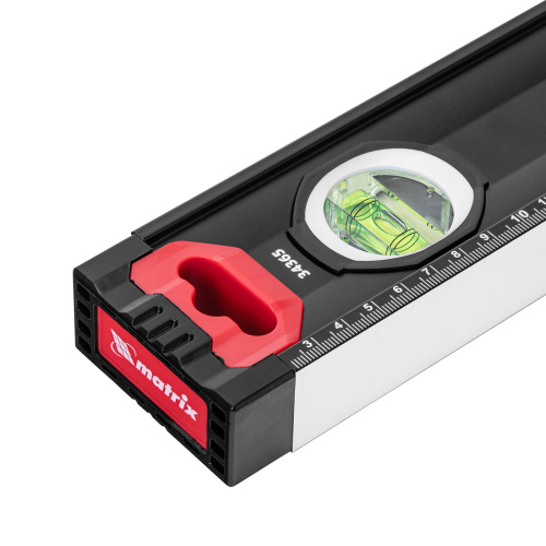 Уровень алюминиевый, усиленный, фрезерованный, 3 глазка, двухкомпонентные рукоятки, 1500 мм Matrix по ценам производителя в Уфе с доставкой по всей России