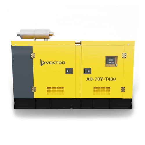 Дизельный генератор Vektor AD-70Y-T400 в шумозащитном кожухе по ценам производителя в Уфе с доставкой по всей России