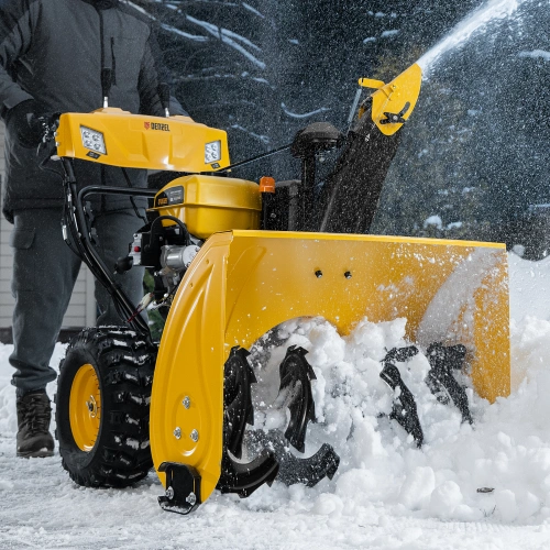Бензиновая снегоуборочная машина SBL 711D PRO, 302cc, эл.старт, фара, обогрев, блок. дифф. Denzel по ценам производителя в Уфе с доставкой по всей России