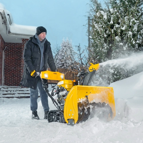 Бензиновая снегоуборочная машина SBL 711DT PRO, 420cc, гусеницы, эл.старт, блок. дифф. Denzel по ценам производителя в Уфе с доставкой по всей России