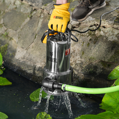 Дренажный насос DPL800X, 800 Вт, подъем 7 м, 16500 л/ч Denzel купить в Москве с доставкой по всей России | ProtosMarket.ru