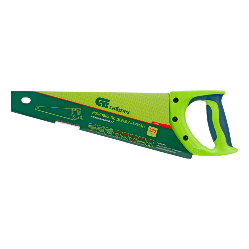 Ножовка по дереву"Зубец" для точных пильных работ, 350 мм, каленый зуб 2D, 14 TPI, двухкомпонентная рукоятка Сибртех по ценам производителя в Уфе с доставкой по всей России