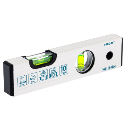 Уровень алюминиевый, 200 мм, фрезерованный, 2 глазка, магнитный Gross по ценам производителя в Уфе с доставкой по всей России