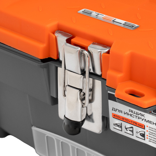Ящик для инструмента с мет. замками 16", 410х210x175 мм Stels по ценам производителя в Уфе с доставкой по всей России