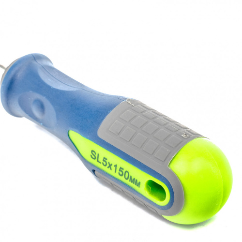 Отвертка, SL5 х 150 мм, CrV, трехкомпонентная рукоятка Сибртех по ценам производителя в Уфе с доставкой по всей России