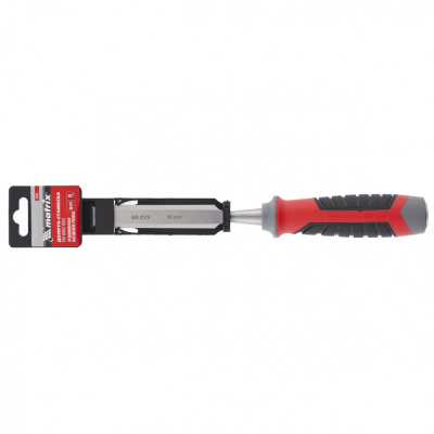 Долото-стамеска, 18 мм, 60 CrV, трехкомпонентная обрезиненная рукоятка Matrix по ценам производителя в Уфе с доставкой по всей России