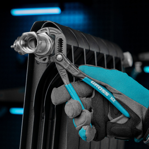 Клещи переставные, кнопочный механизм, обливные рукоятки, 180 мм Gross по ценам производителя в Уфе с доставкой по всей России