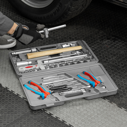 Набор слесарно-шоферского инструмента "Универсал-2", пластиковый бокс (НИЗ) по ценам производителя в Уфе с доставкой по всей России