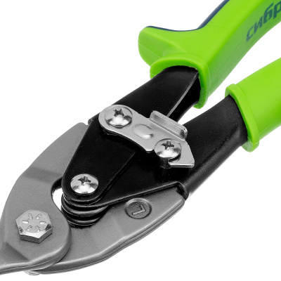 Ножницы по металлу, 250 мм, левый рез, сталь С55, двухкомпонентные рукоятки СИБРТЕХ по ценам производителя в Уфе с доставкой по всей России