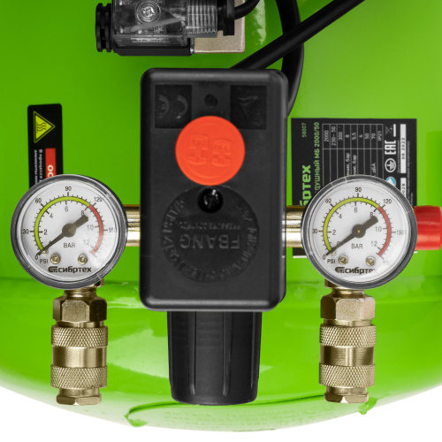 Компрессор безмаслянный малошумный МБ 2000/50, 2000 Вт, 50л, 300 л/мин Сибртех по ценам производителя в Уфе с доставкой по всей России