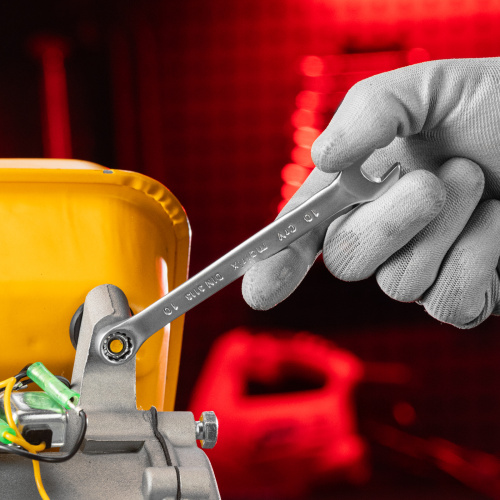 Ключ комбинированный, 10 мм, CrV, матовый хром Matrix по ценам производителя в Уфе с доставкой по всей России