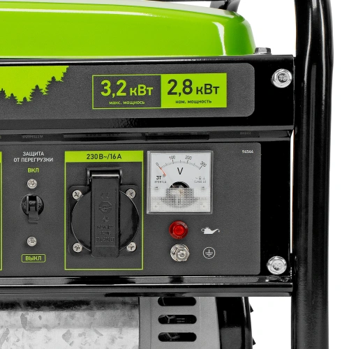Генератор бензиновый БС-3500, 3.2 кВт, 230В, четырехтактный, 15 л, ручной стартер Сибртех по ценам производителя в Уфе с доставкой по всей России