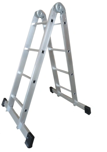 Лестница 2-х секционная алюминиевая шарнирная 2*3 по ценам производителя в Уфе с доставкой по всей России