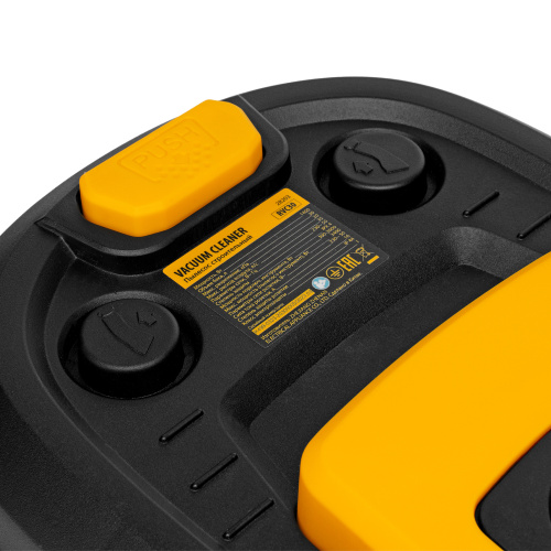 Пылесос строительный RVC30, 1400 Вт, бак 30 л, шланг 3 м, розетка с автосинхр. Denzel по ценам производителя в Уфе с доставкой по всей России