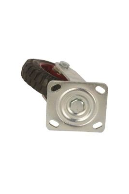 Колесо большегрузное поворотное PS 160 мм резина с протектором (F) по ценам производителя в Уфе с доставкой по всей России