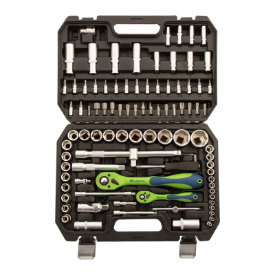 Набор инструментов 94 предмета, CrV, 1/2", 1/4" Сибртех по ценам производителя в Уфе с доставкой по всей России