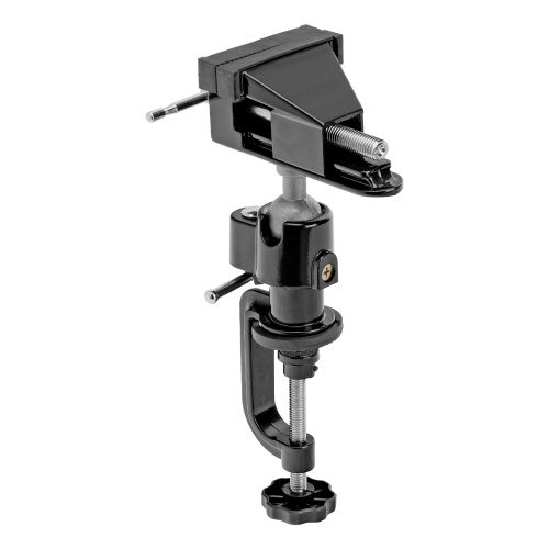 Тиски настольные, многофункциональные, сменная насадка, хомут для дрели, шарнирный механизм, 70 мм Matrix по ценам производителя в Уфе с доставкой по всей России