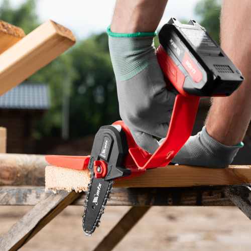 Цепная мини-пила аккумуляторная, MCS-100, шина 100 мм, Li-Ion, 20 В MTX по ценам производителя в Уфе с доставкой по всей России