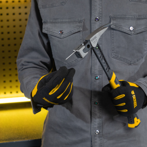 Молоток кровельщика 600 г, цельнокованый, боек с магнитом, двухкомп. обрезин. рук-ка Denzel по ценам производителя в Уфе с доставкой по всей России