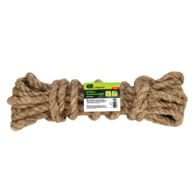 Веревка льнопеньковая, D 10 мм, L 6 м, крученая Сибртех по ценам производителя в Уфе с доставкой по всей России