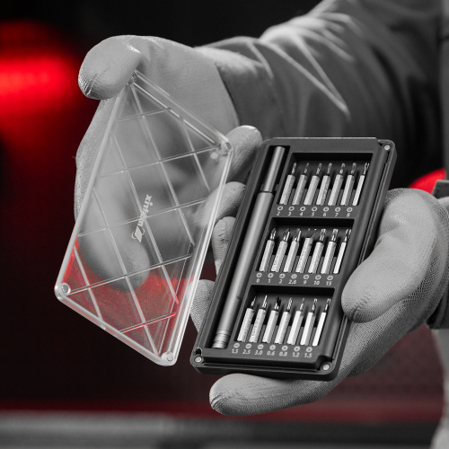 Набор для точных работ 22 в 1, универсальный, сталь CrV Matrix по ценам производителя в Уфе с доставкой по всей России