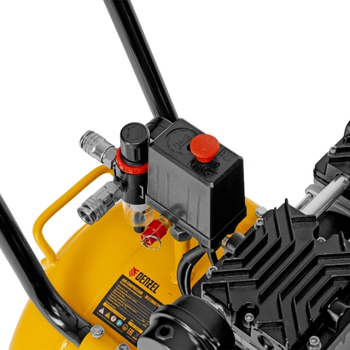 Компрессор безмасляный, малошумный  DLS 2250/100, 2250 Вт, 3x750, 100 л, 410 л/мин блок управления/ Denzel по ценам производителя в Уфе с доставкой по всей России