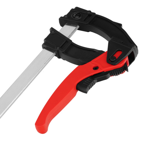 Струбцина реечная быстрозажимная, пластиковый корпус рычажно-храповой механизм, 300 х 90 х 390 мм, штанга 5 х 20 мм Matrix по ценам производителя в Уфе с доставкой по всей России