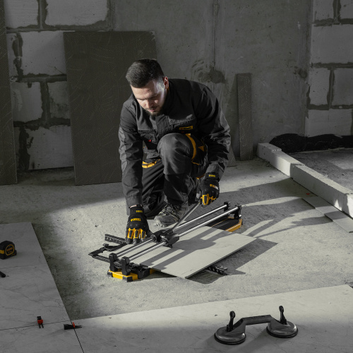 Плиткорез 800х14мм, цельнометал. напр., каретка на подш., стальная станина, рукоятка-пенал Denzel по ценам производителя в Уфе с доставкой по всей России