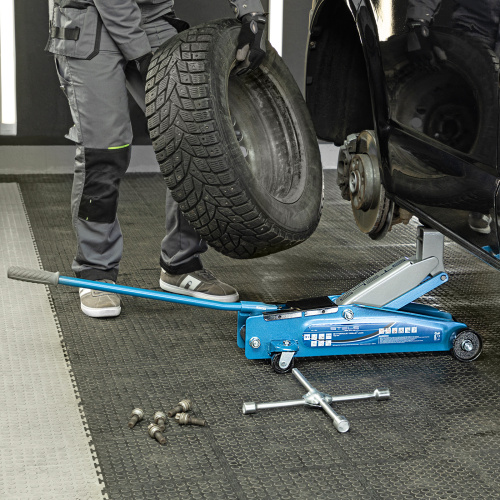 Домкрат гидравлический подкатной, высокий подъем, 3т, SUV, 190-535 мм Stels по ценам производителя в Уфе с доставкой по всей России