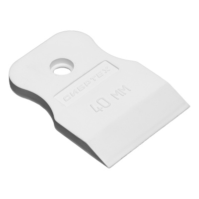 Шпатель, белая резина, 40 мм Сибртех по ценам производителя в Уфе с доставкой по всей России