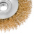 Щетка для УШМ, 100 мм, М14, "тарелка", латунированная витая проволока Matrix по ценам производителя в Уфе с доставкой по всей России