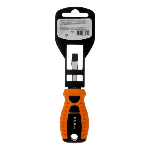 Отвертка "Point", SL6 х 38 мм, CS, двухкомпонентная рукоятка Sparta по ценам производителя в Уфе с доставкой по всей России