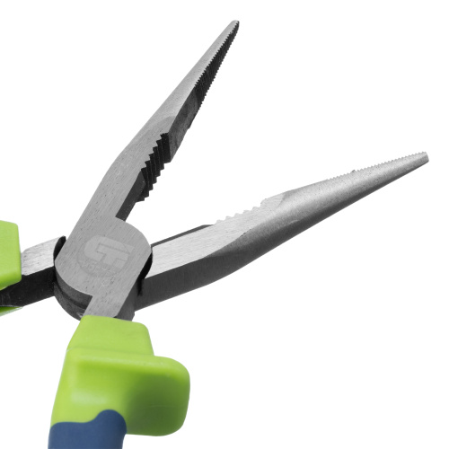 Длинногубцы прямые, 180 мм, двухкомпонентные рукоятки Сибртех по ценам производителя в Уфе с доставкой по всей России