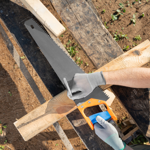 Ножовка по дереву, 500 мм, шаг зубьев 8 мм, пластиковая рукоятка по ценам производителя в Уфе с доставкой по всей России