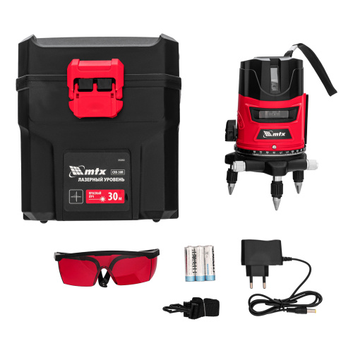 Лазерный уровень CRX-30R, 30 м, красный луч, батарейки, резьба 5/8" MTX по ценам производителя в Уфе с доставкой по всей России