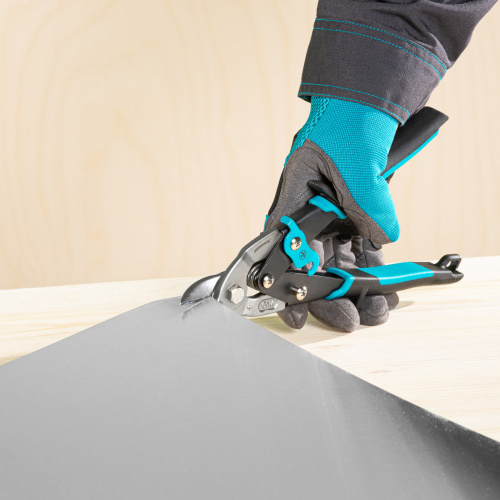 Ножницы по металлу "Piranha", 230 мм, прямой усиленный рез (Bulldog) сталь СrMo, двухкомпонентная рукоятка-ки Gross по ценам производителя в Уфе с доставкой по всей России