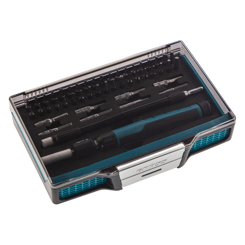 Отвертка с набором бит и торцевых головок для точных работ, гибкий привод, 48 шт, CrMo Gross по ценам производителя в Уфе с доставкой по всей России