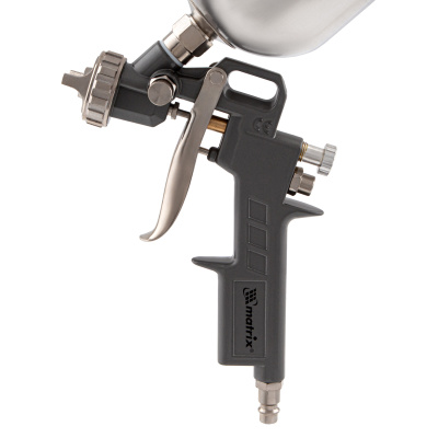 Краскораспылитель пневматический с верхним бачком V 0.6 л, сопло D 1.2, 1.5 и 1.8 мм Matrix по ценам производителя в Уфе с доставкой по всей России