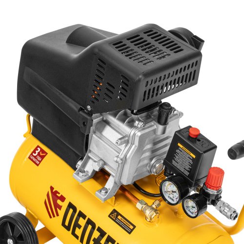 Компрессор воздушный DC1500/24, прямой привод, 1.5 кВт, 24 литра, 220 л/мин Denzel по ценам производителя в Уфе с доставкой по всей России