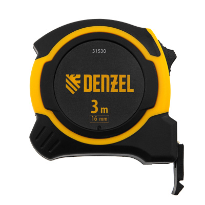 Рулетка 3м х 16мм, двухкомп. корпус, магнитный обрезиненный зацеп Denzel по ценам производителя в Уфе с доставкой по всей России