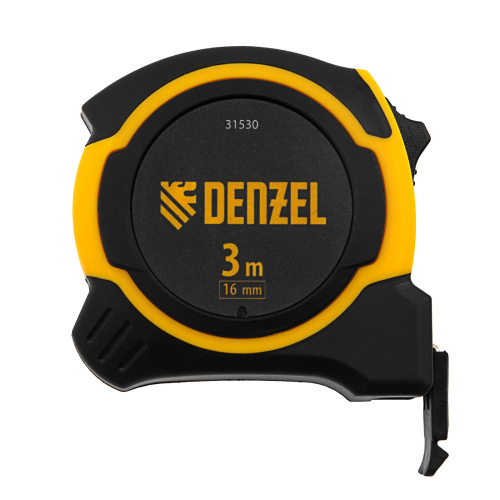Рулетка 3м х 16мм, двухкомп. корпус, магнитный обрезиненный зацеп Denzel по ценам производителя в Уфе с доставкой по всей России