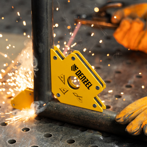 Фиксатор магнитный для сварочных работ, усилие 50 Lb Denzel по ценам производителя в Уфе с доставкой по всей России