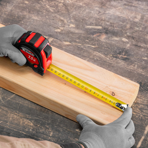 Рулетка Status Magnet 3 fixations,7,5 м х 25 мм,обрезиненный корпус,зацеп с магнитом Matrix по ценам производителя в Уфе с доставкой по всей России