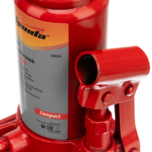Домкрат гидравлический бутылочный 8 т, h подъема 180-350 мм Sparta Compact по ценам производителя в Уфе с доставкой по всей России