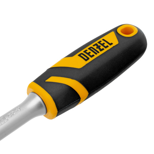 Ключ-трещотка 1/2", 90 зубьев, с быстрым сбросом, CrV Denzel по ценам производителя в Уфе с доставкой по всей России