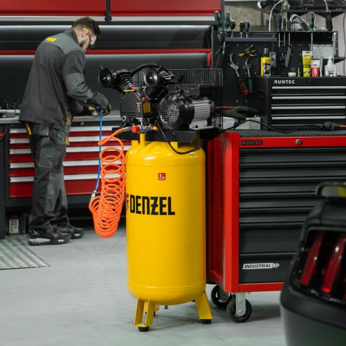 Компрессор воздушный BCV2200/100V, ременный привод , 2.3 кВт, 100 литров, 440 л/мин Denzel по ценам производителя в Уфе с доставкой по всей России